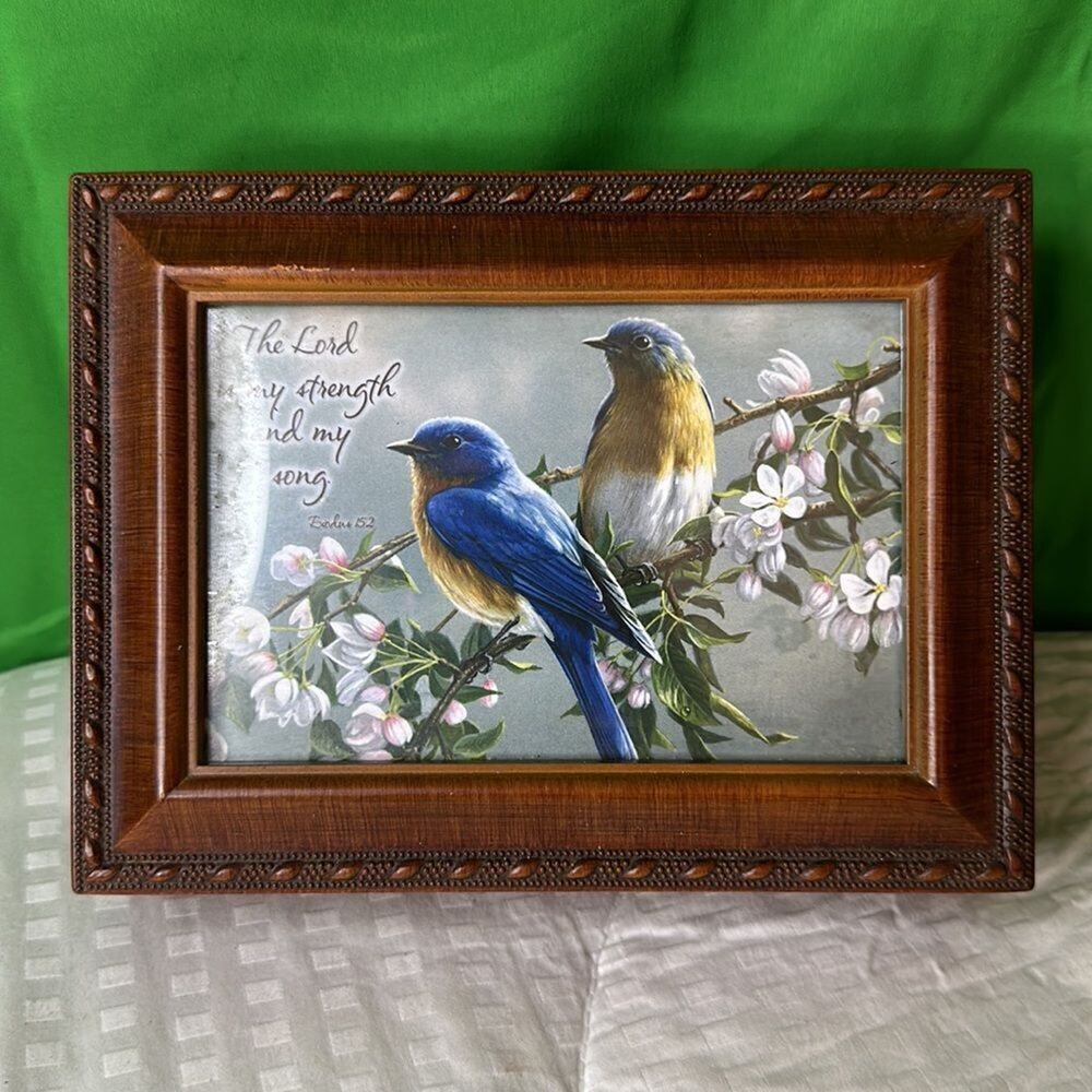 SANKYO SONG BIRDS Jewelry/Trinket Music “THE LORD IS MY STRENGTH*. Amazing Grace
